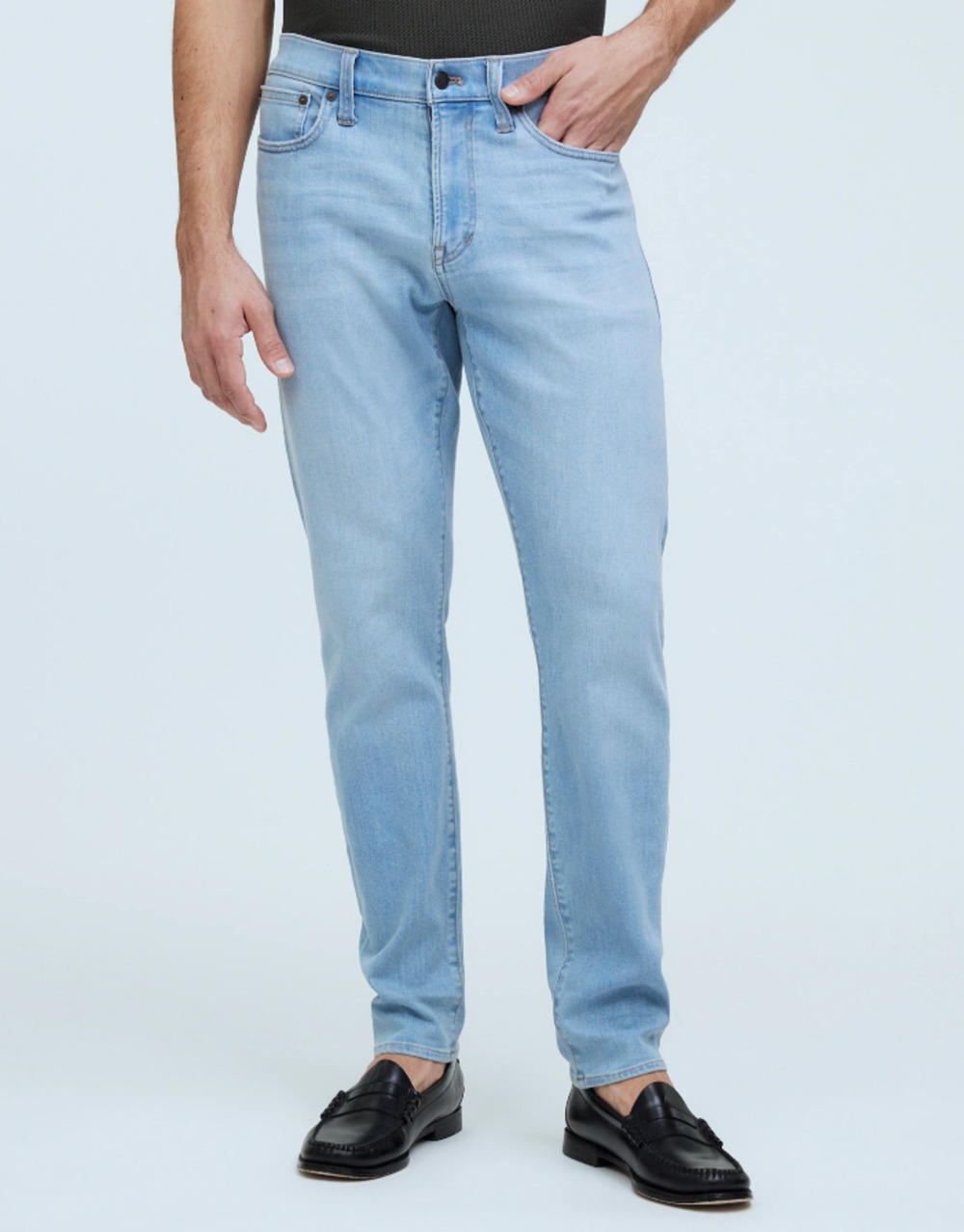 MADEWELL Men's Slim Jeans 31x32 Homeway Light Wash Coolmax NI992 FLAW NWT